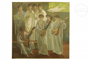 Ricardo Llorens Cifre (1926), “Children of Peace,” 1966