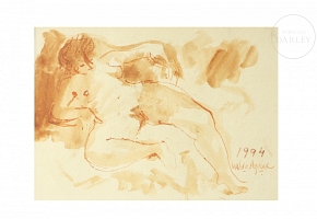 Waldo Aguiar y Carmona (1930–2000) ‘Female Nude,’ 1994