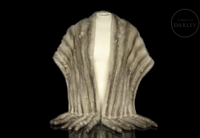 Grey mink fur stole, Willy furrier