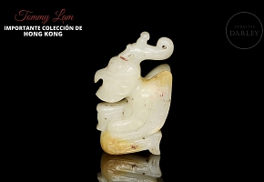 Carved jade figure “Deity,” Shang dynasty