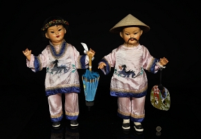 Pareja muñecos chinos, c.1950-1960