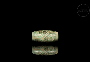 Agate Dzi bead, Qing dynasty