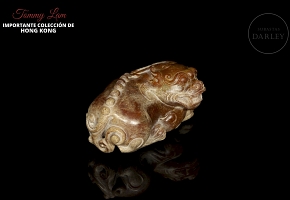 Figura de jade amarillo