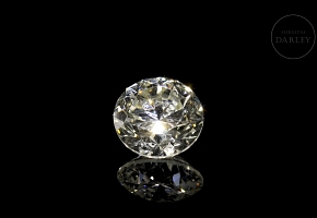 Diamante natural en talla brillante, 2.01 ct, certificado HRD