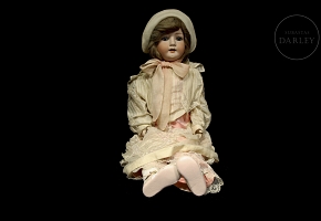 Muñeca de porcelana, 302, Alemania (ca. 1890-1920)