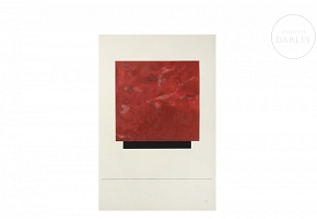 Antonio Alcázar (20th century), “Composition (Red),” 2004