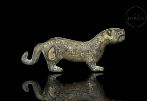 Small bronze box ‘Beast’, Han style