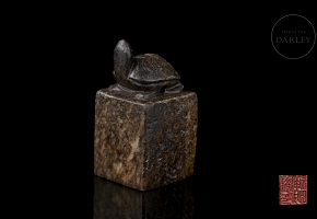 Carved jade seal ‘Turtle’, Qing dynasty
