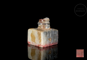 Carved Shoushan stone seal, Qing dynasty