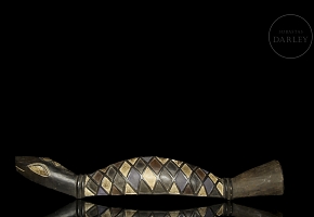 Ethnic Bagor sculpture, ‘Reptile’, Guinea, 20th century