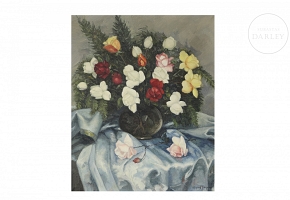 Miquel Vaquer (1910–1988) ‘Still Life with Flowers’