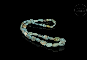 Collar de cuentas de turquesa, cultura baja de Xiajiadian