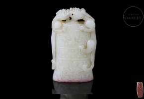 Sello de jade blanco