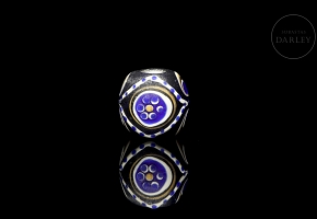 Liuli bead ‘Flower’, Tang dynasty