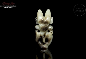 Jade figure “Archaic deity,” Hongshan culture