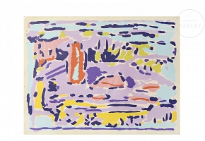 Juan Antonio Aguirre (1945-2016)  'Abstract composition'