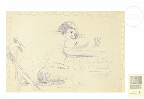 Benjamín Palencia (1894-1980) ‘Woman Resting’, 1979