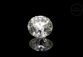 Diamante natural en talla brillante, 3.00 ct, certificado HRD