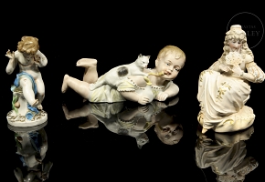Conjunto de piezas de porcelana, s.XX