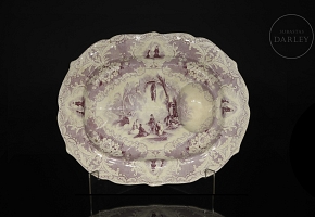 米德尔斯堡陶器厂，英国瓷质洗礼盆《天方夜谭》，19世纪