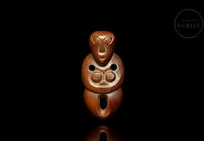 Carved jade figure ‘Monkey Man’, Liangzhu culture