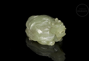 Jade figurine ‘Dragon Turtle (Bixi)’, 20th century