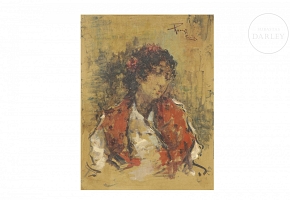 Spanish School (20th century) ‘Female Portrait’