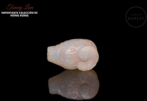 Colgante de ágata blanca