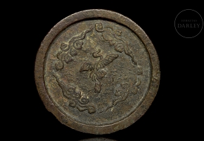 Bronze disc “Phoenix”, late Ming dynasty