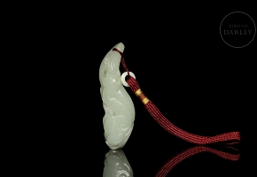 Jade figure ‘Fruit with lingzhi’, Qing dynasty