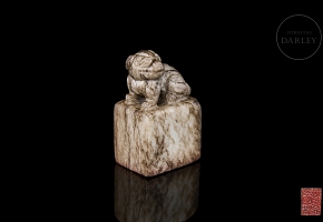 Jade ‘Cat Beast’ seal, Ming dynasty