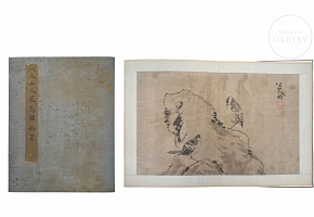 Album of prints entitled ‘Flowers and Birds’ signed by Bada Shanren