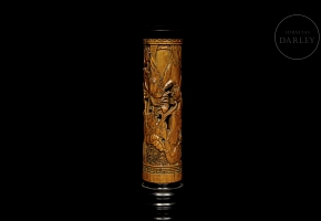 Carved wooden censer “Lotos”, Qing dynasty
