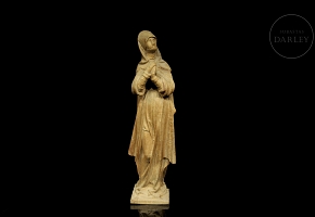 Carved wooden sculpture