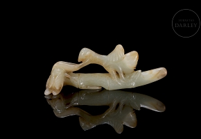 Carved jade figure ‘Mantis’, Qing dynasty