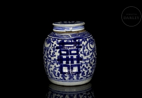 Glazed porcelain ginger jar, Qing dynasty