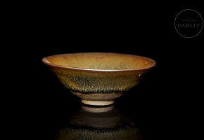 Ceramic bowl with black glaze, Song style