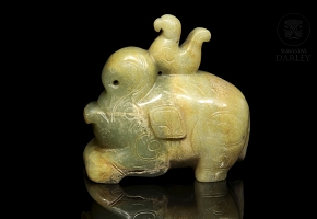 Figura de jade tallado 