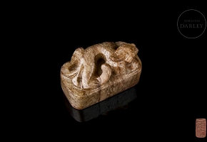 Jade seal ‘Reclining Dragon’, Ming Dynasty