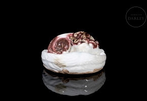 Glazed ceramic brush holder ‘Bixi’, Qing dynasty