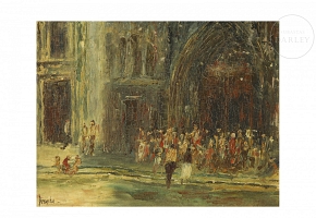 萨尔瓦多·罗德里格斯·布隆丘 Salvador Rodríguez Bronchú （1913–1999）《大教堂入口》