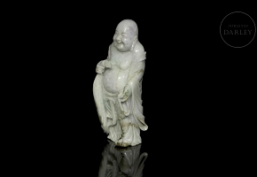 Jadeite figure of ‘Hotei’, 20th century