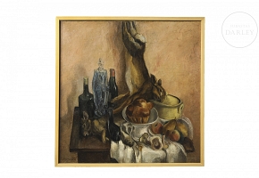 Jean-Gabriel Daragnès (1886-1950) “Naturaleza muerta con liebres