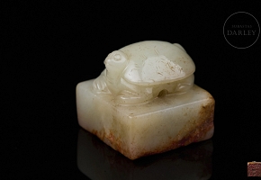 Hetian jade seal ‘Turtle’, Ming dynasty