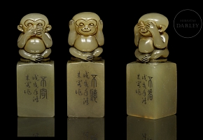 Tres sellos de shoushan