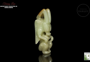 Jade figure “Winged deity,” Hongshan culture