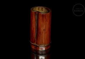 Bamboo brush container, Qing dynasty
