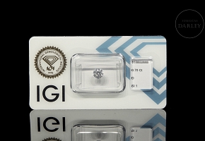 Diamante natural en talla brillante, 0.70 ct, certificado IGI