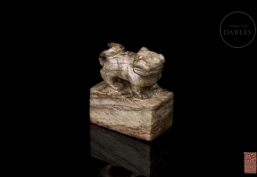Jade seal ‘Auspicious Beast’, Ming dynasty