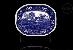 钴蓝色托盘“塔”，斯波德·科普兰德，二十世纪早期